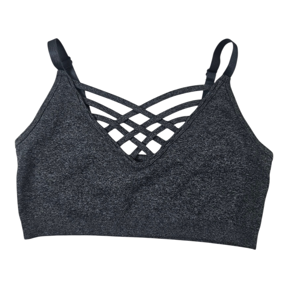 Zenana Outfitters Women's Black Strappy Bralette Sz S/M
